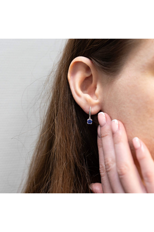 Naturaalsete tansaniitidega kõrvarõngad 0/44 403