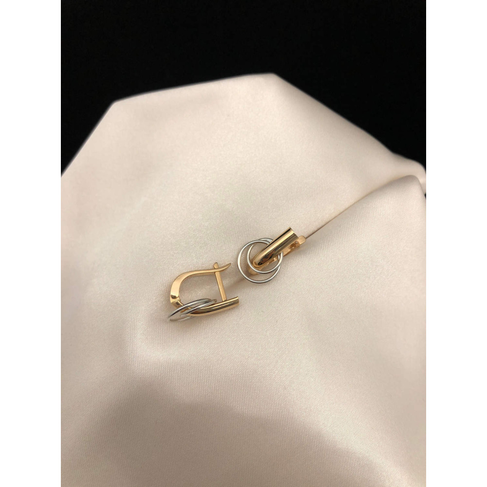 Золотые серьги на английском замке 39/23 3