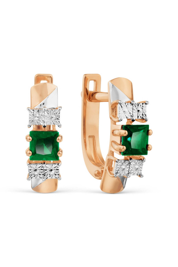 Smaragdidega kõrvarõngad 0/91-1244
