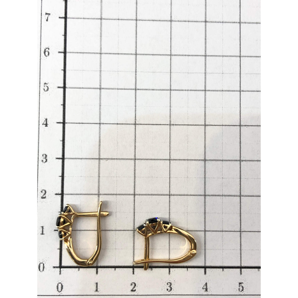 Inglise lukuga safiirist kõrvarõngad 1/56 198