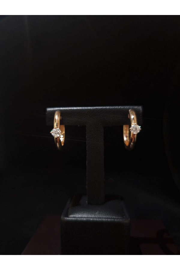 Teemantidega komplekteeritud kõrvarõngad, 0,50 karaati 0/44 188