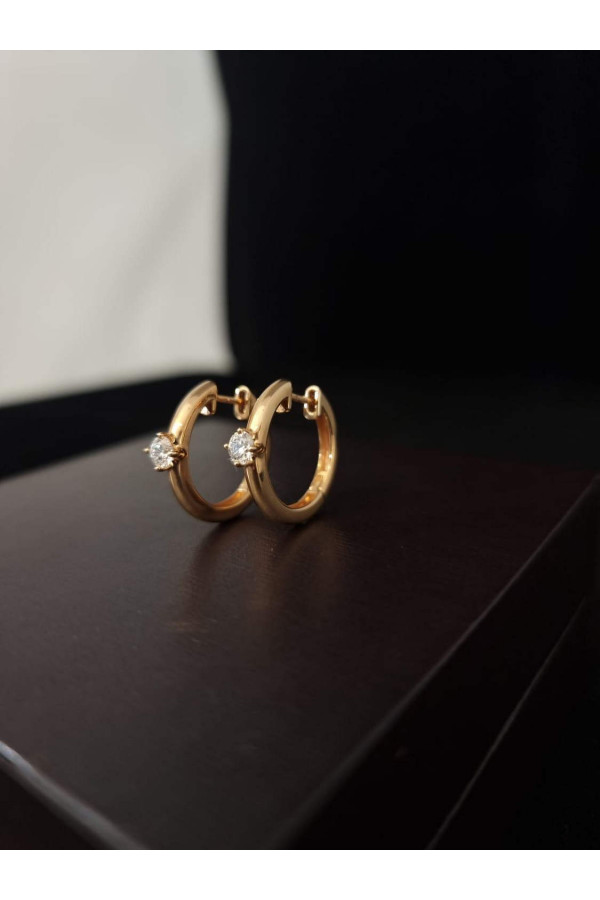 Teemantidega komplekteeritud kõrvarõngad, 0,50 karaati 0/44 188