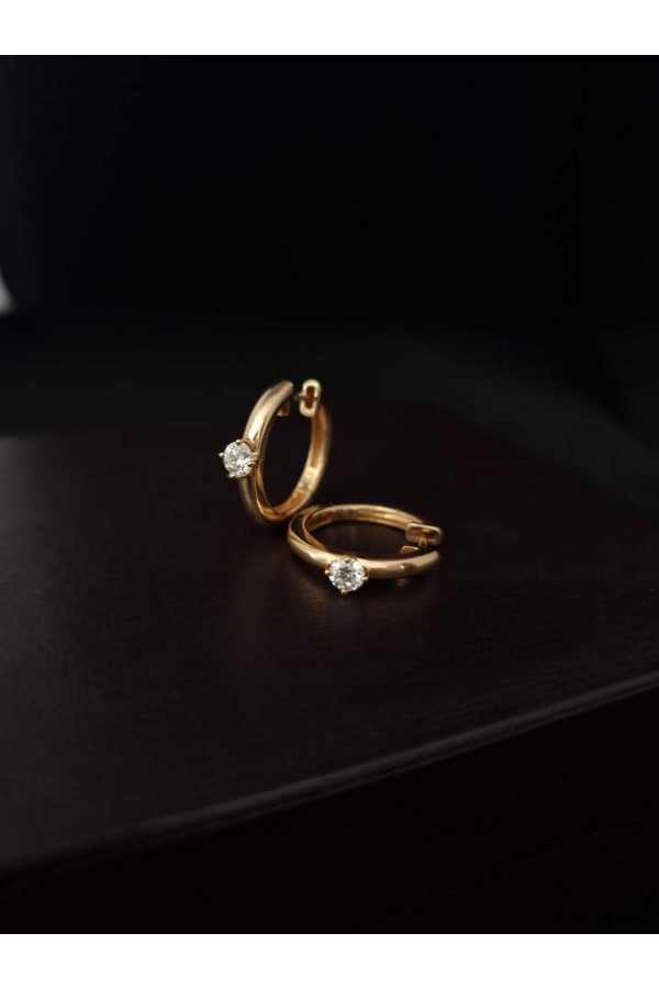 Teemantidega komplekteeritud kõrvarõngad, 0,50 karaati 0/44 188