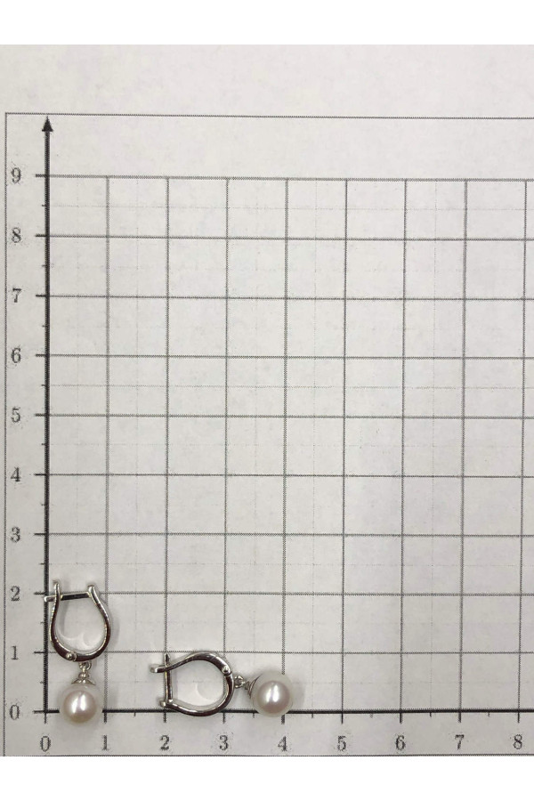 Valgest kullast pärlitega kõrvarõngad Inglise lossil 0/55 275