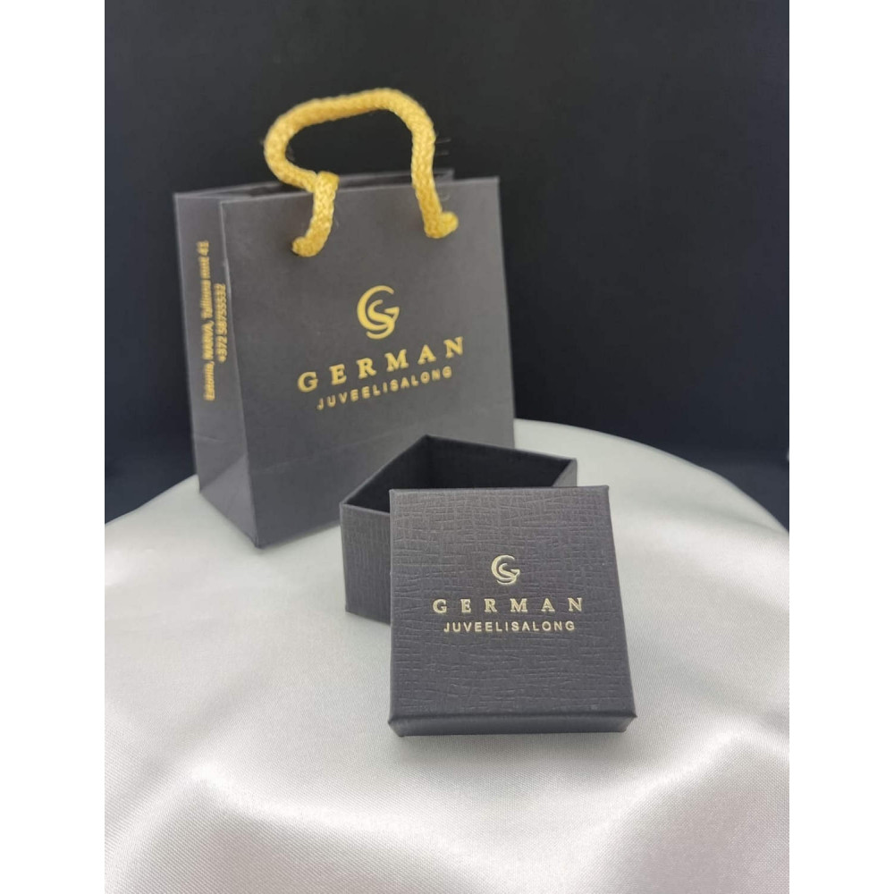 Silver earrings with cubic zirconia 20/46 660