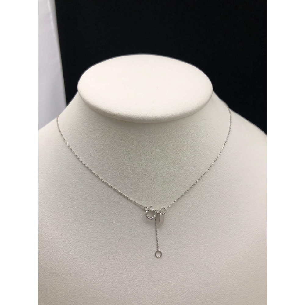 Подвеска из белого золота с бриллиантом на цепочке 40-45 см 0/44 26