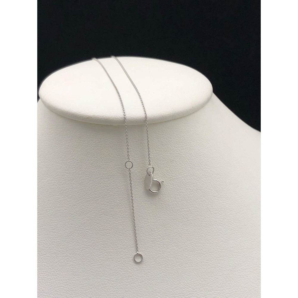 Подвеска из белого золота с бриллиантом на цепочке 40-45 см 0/44 26