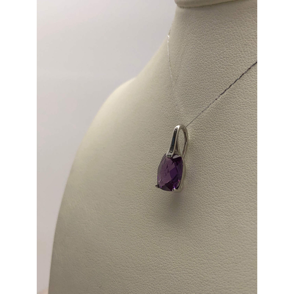 Подвеска из белого золота с александритом 0/44 41