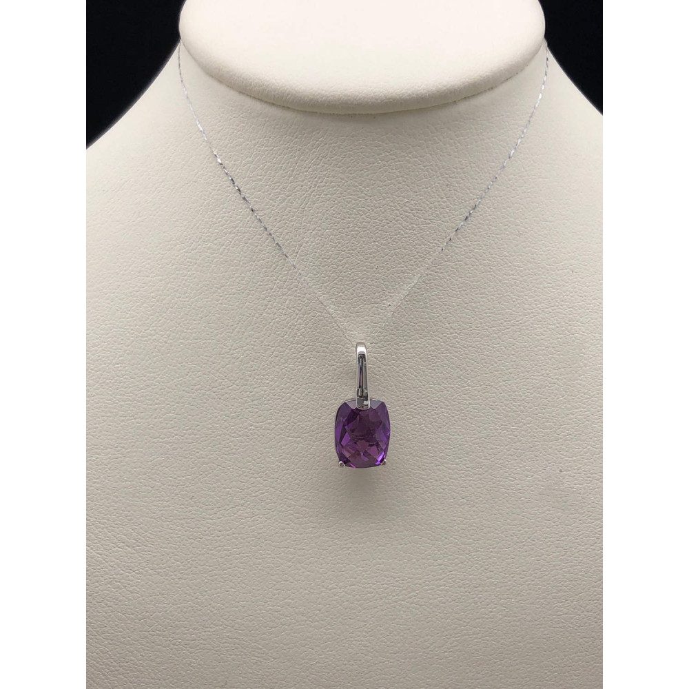 Подвеска из белого золота с александритом 0/44 41