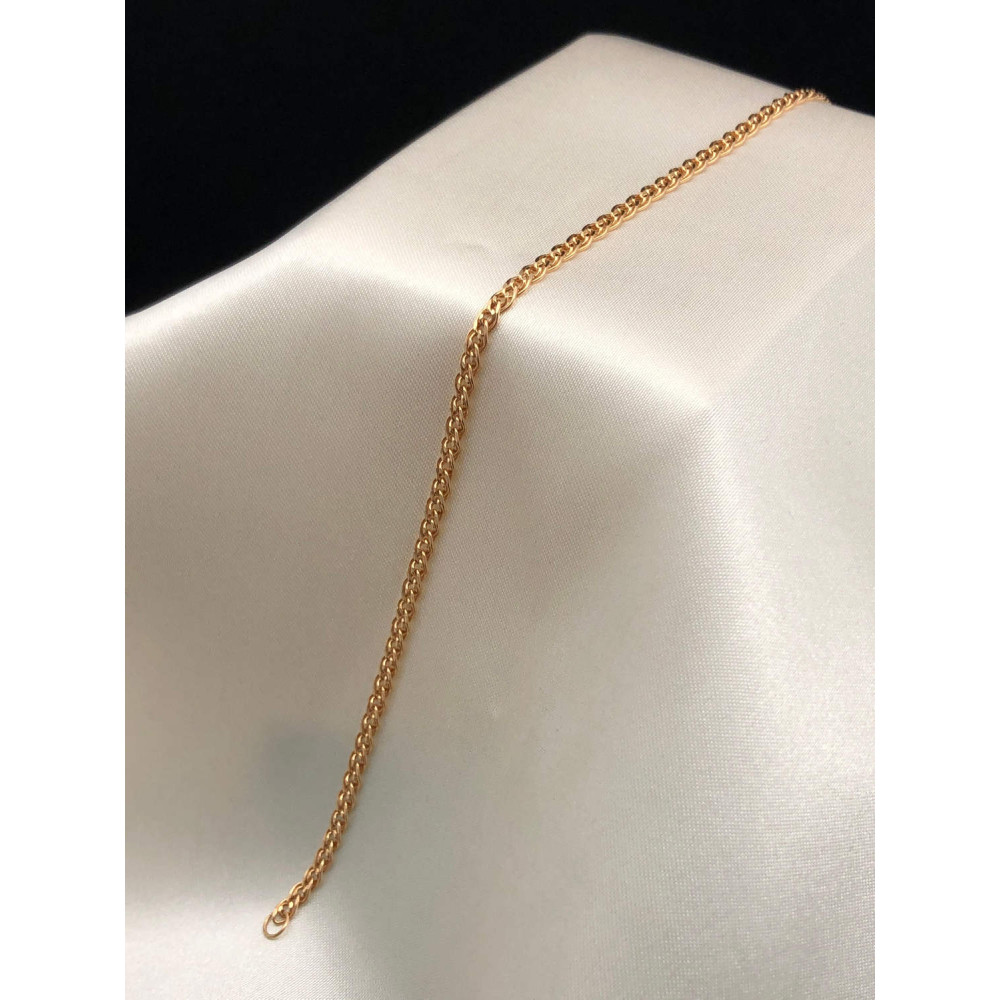 Золотая подвеска крест с Изумрудом 1/56 189