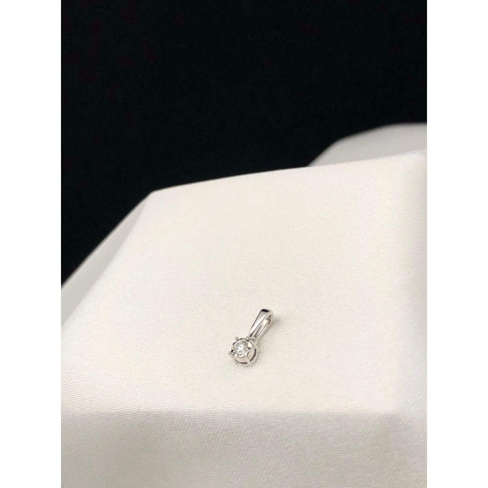 Подвеска из белого золота с бриллиантом 0/44 51