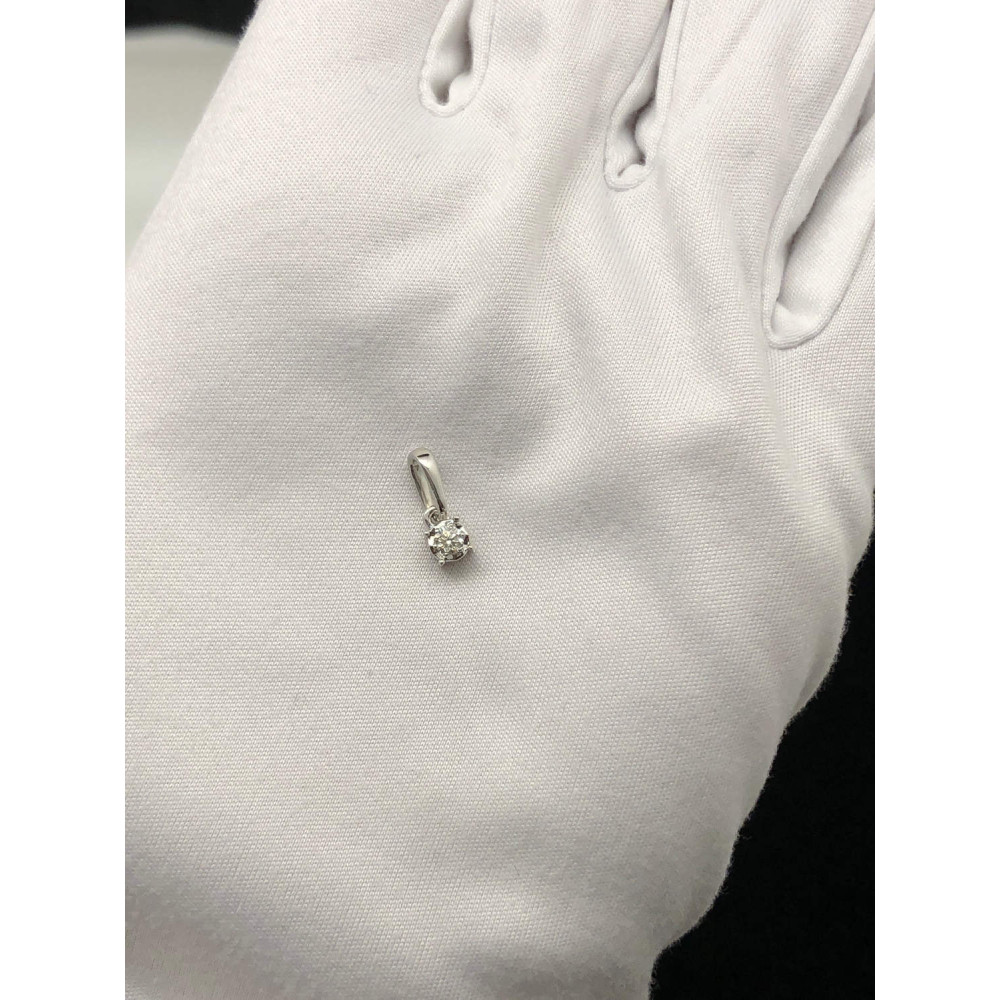 Подвеска из белого золота с бриллиантом 0/44 51