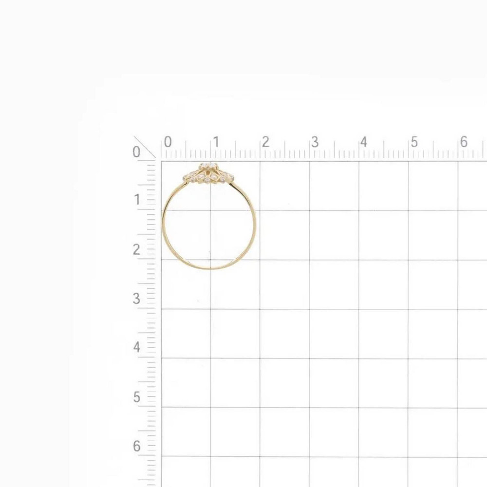 Kuldsõrmus tsirkooniumoksiidiga 16,5 0/5 433