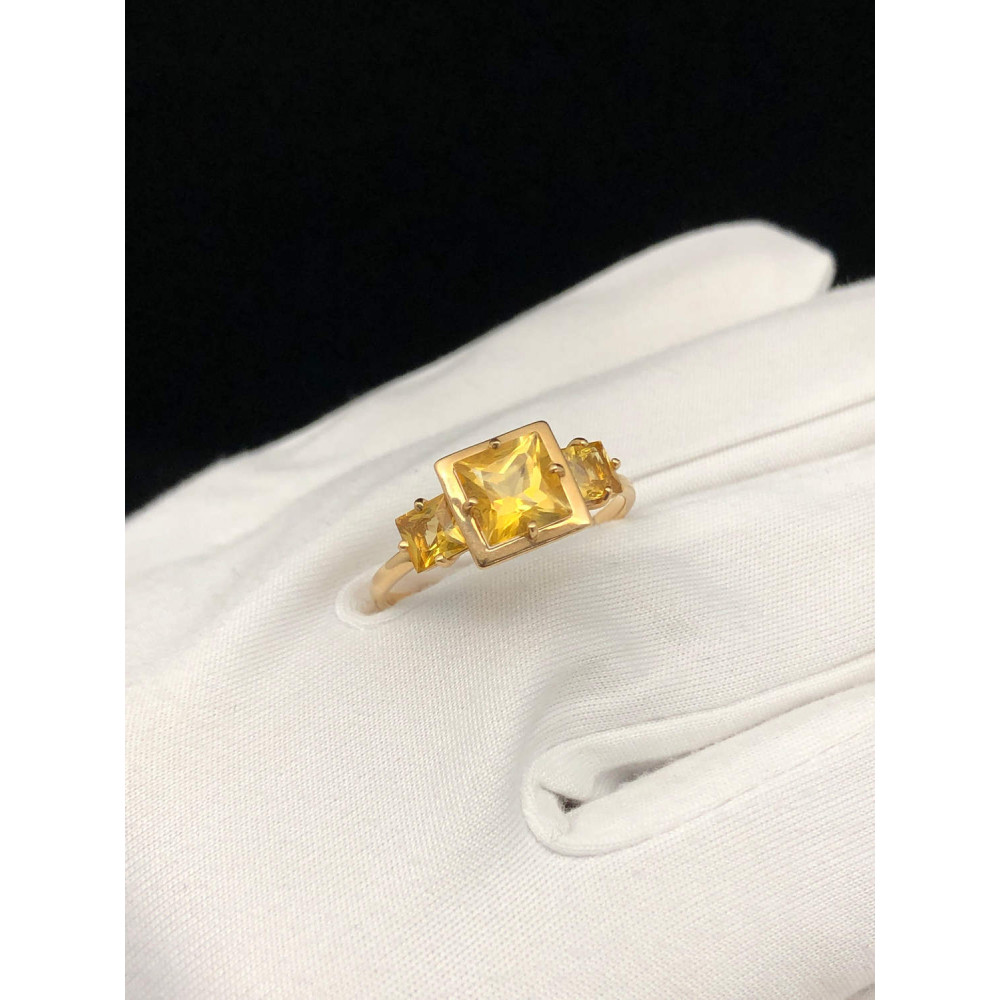 Кольцо с цитрином 19.0 0/92 3