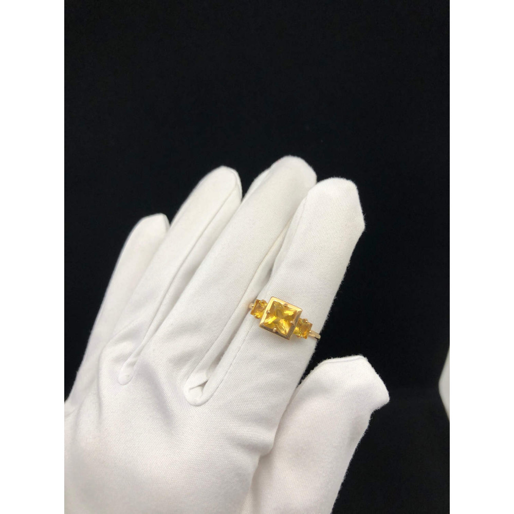 Кольцо с цитрином 19.0 0/92 3