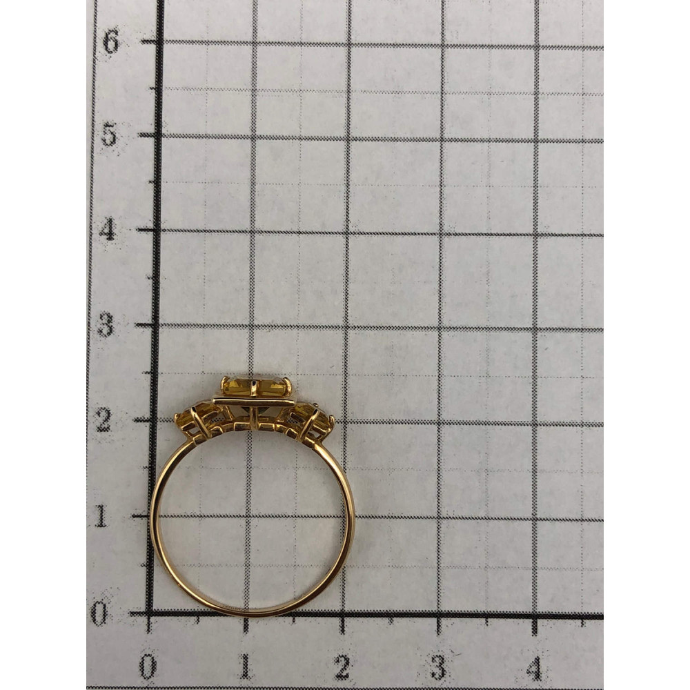 Кольцо с цитрином 19.0 0/92 3