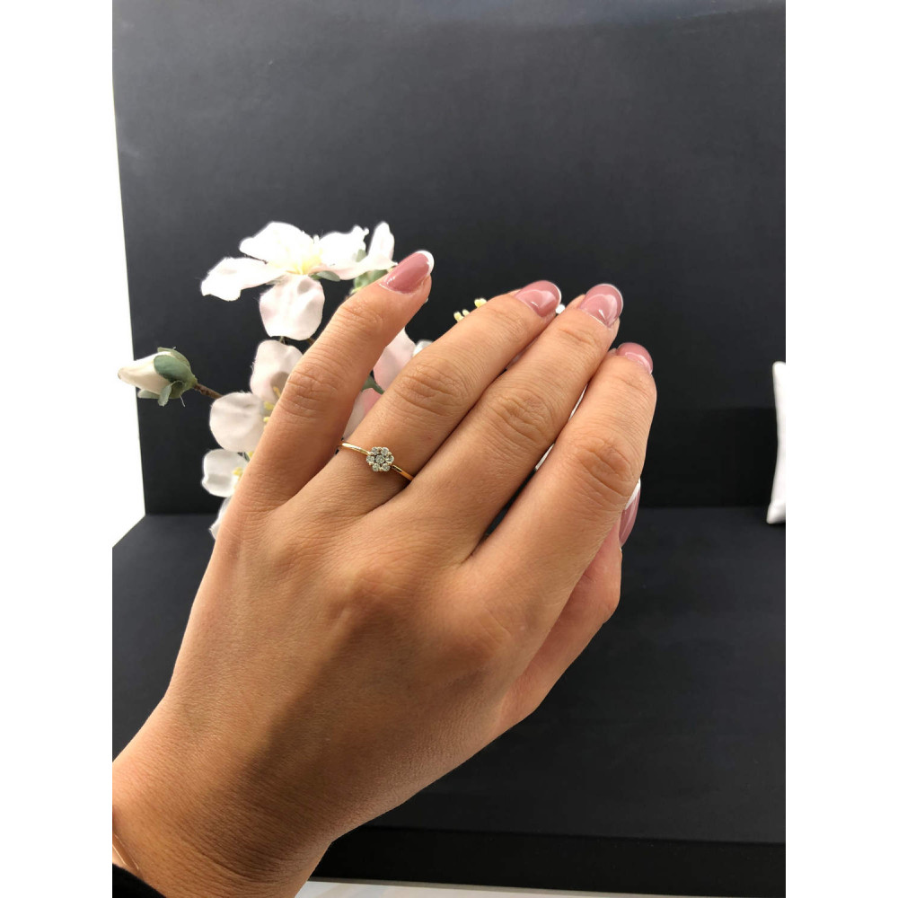 Кольцо с бриллиантом 26/25 10