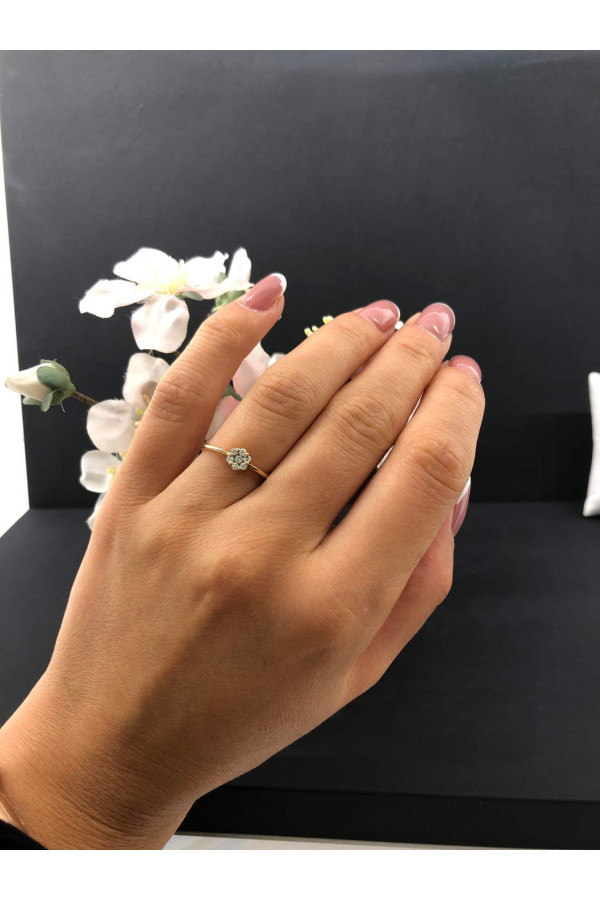 Sõrmus teemandiga 26/25 10