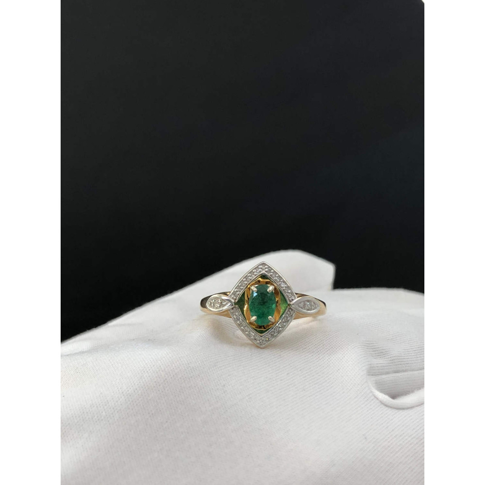 Gold earrings with cubic zirconia 0/91 702