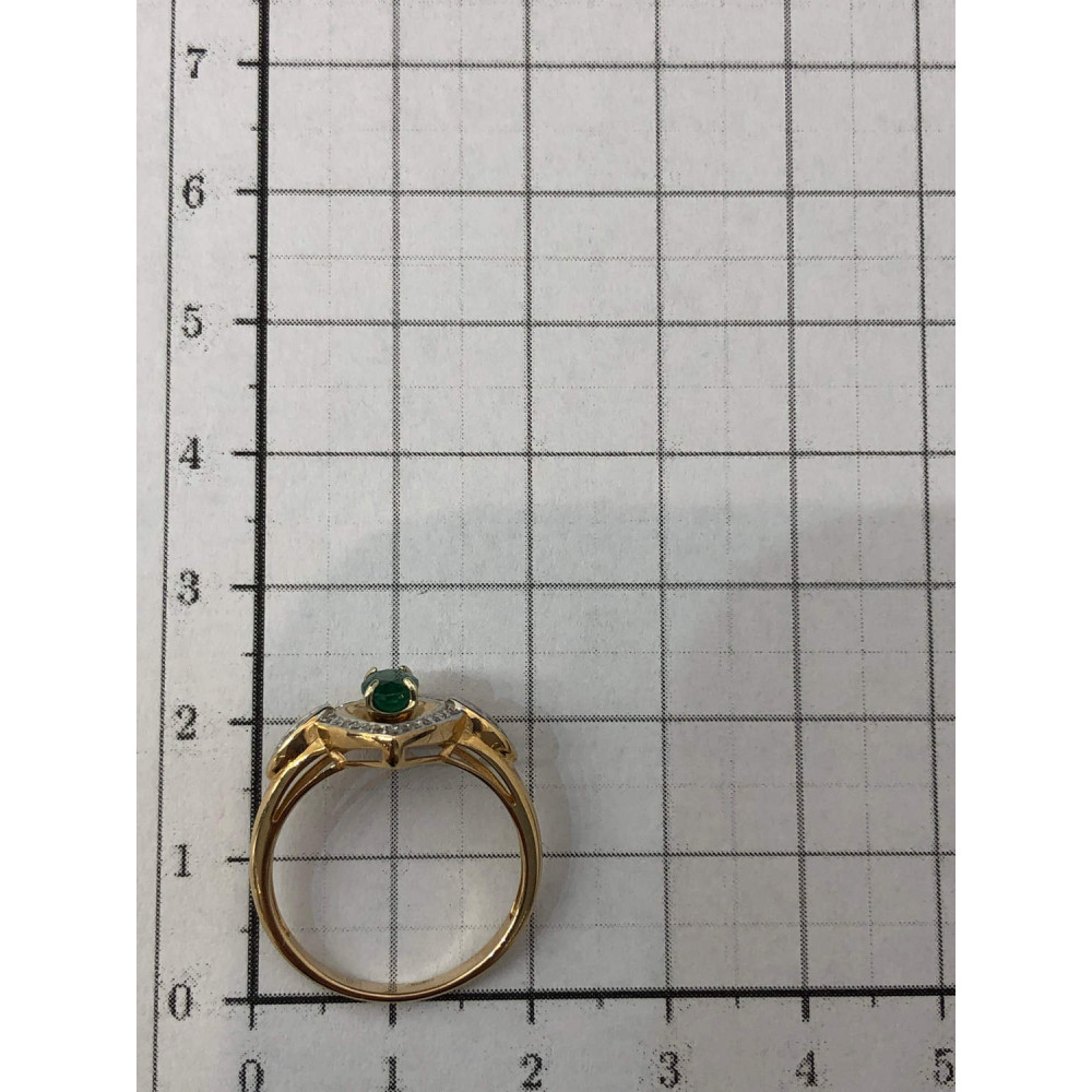 Gold earrings with cubic zirconia 0/91 702