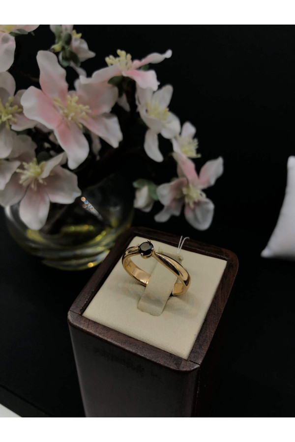 Must Sõrmus teemandiga 0/44 67