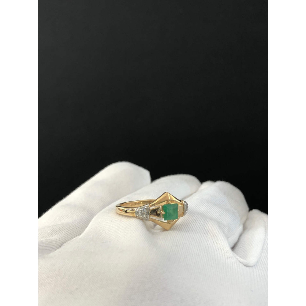 Gold earrings with cubic zirconia 0/91 703