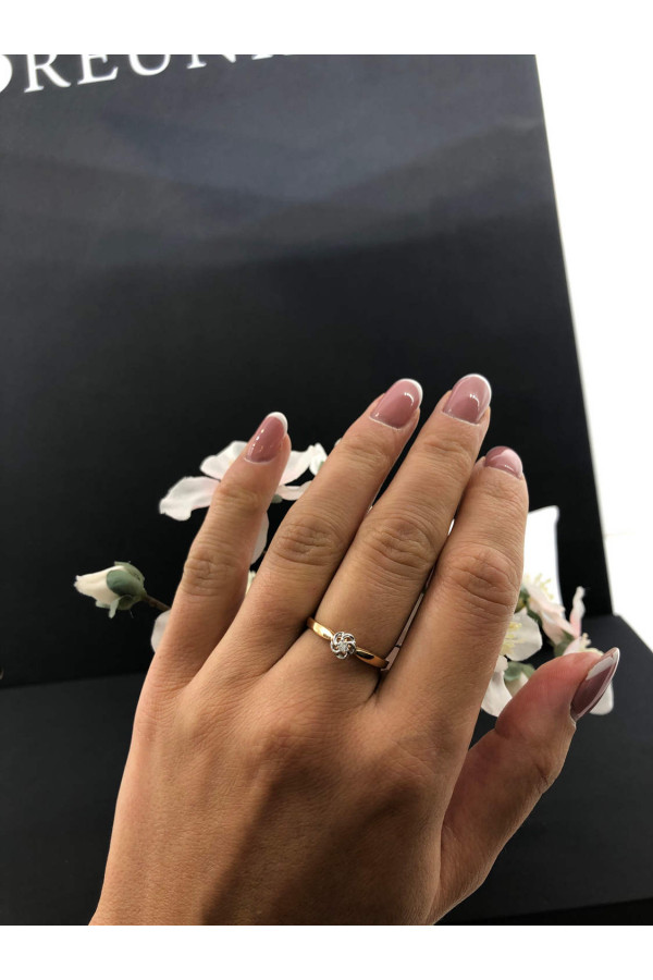 Sõrmus teemandiga 0/44 34