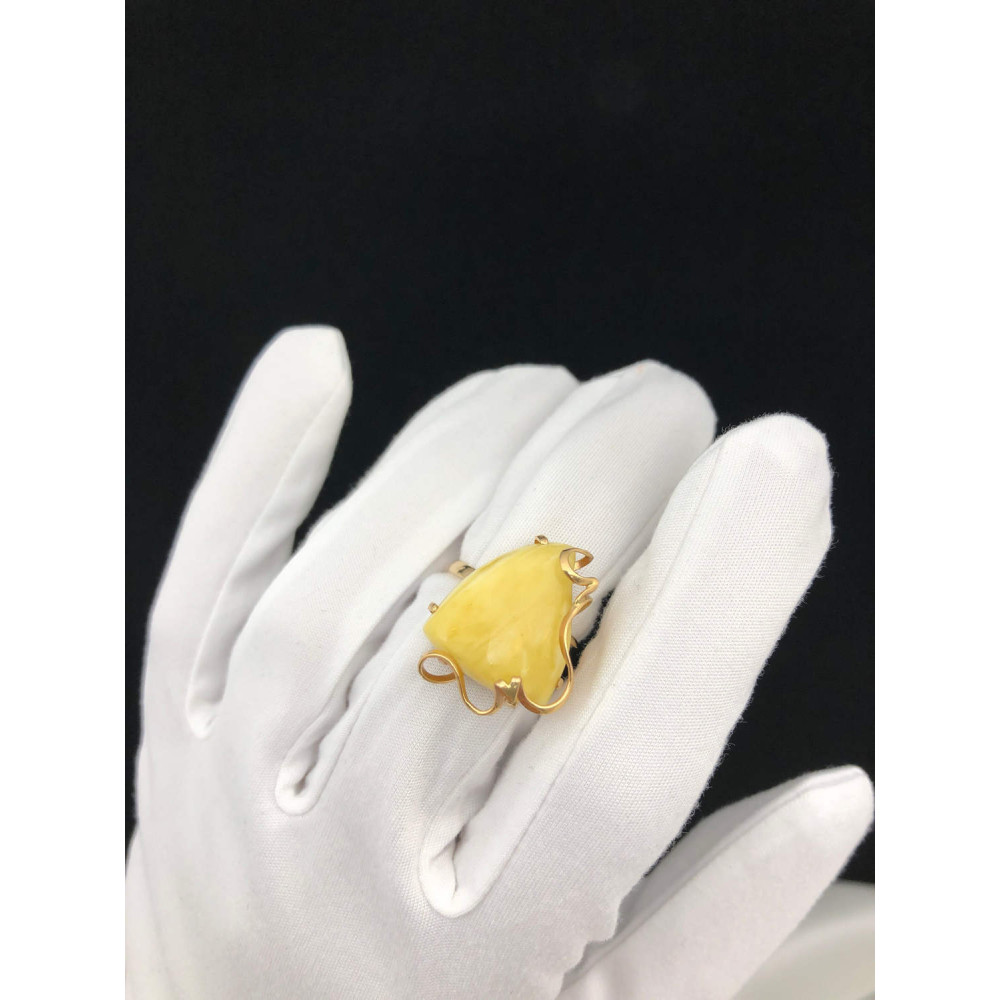 Kuldsõrmus merevaiguga, mõõtmeteta 200/1 3