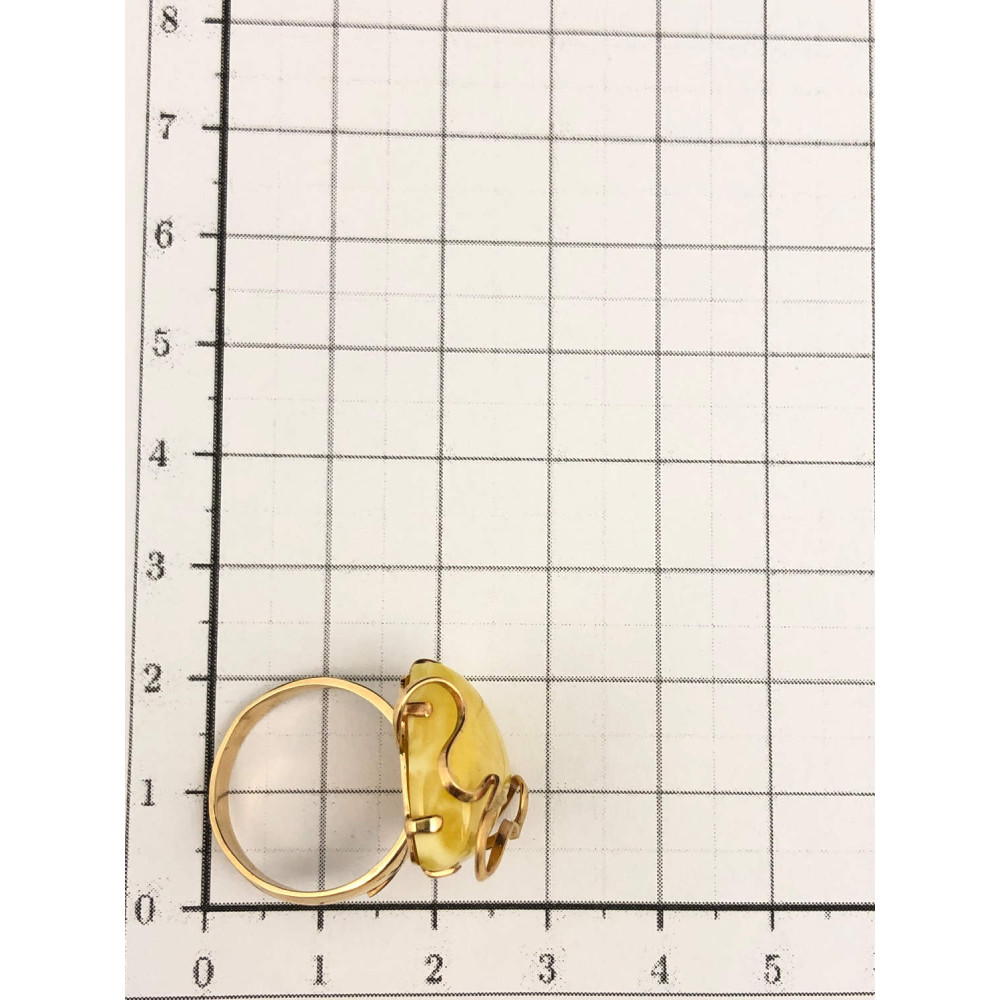 Kuldsõrmus merevaiguga, mõõtmeteta 200/1 3