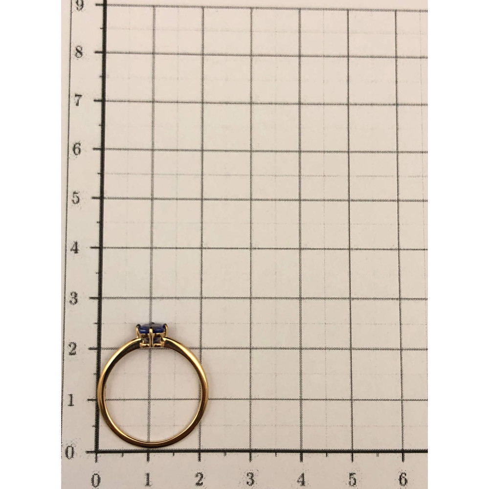 Kuldsõrmus tansaniidi ja musta roodiumiga 0/44 122