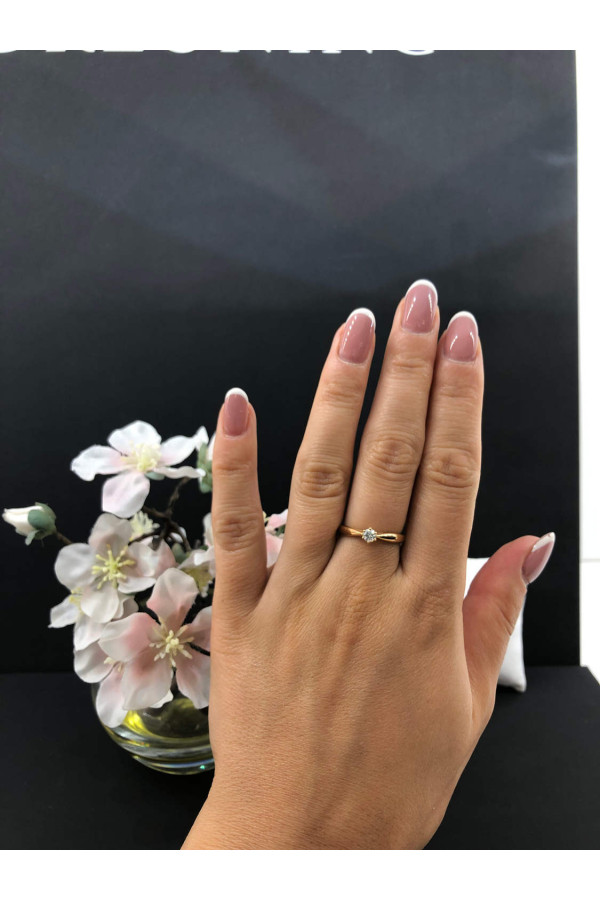 Sõrmus teemandiga 0/45 484