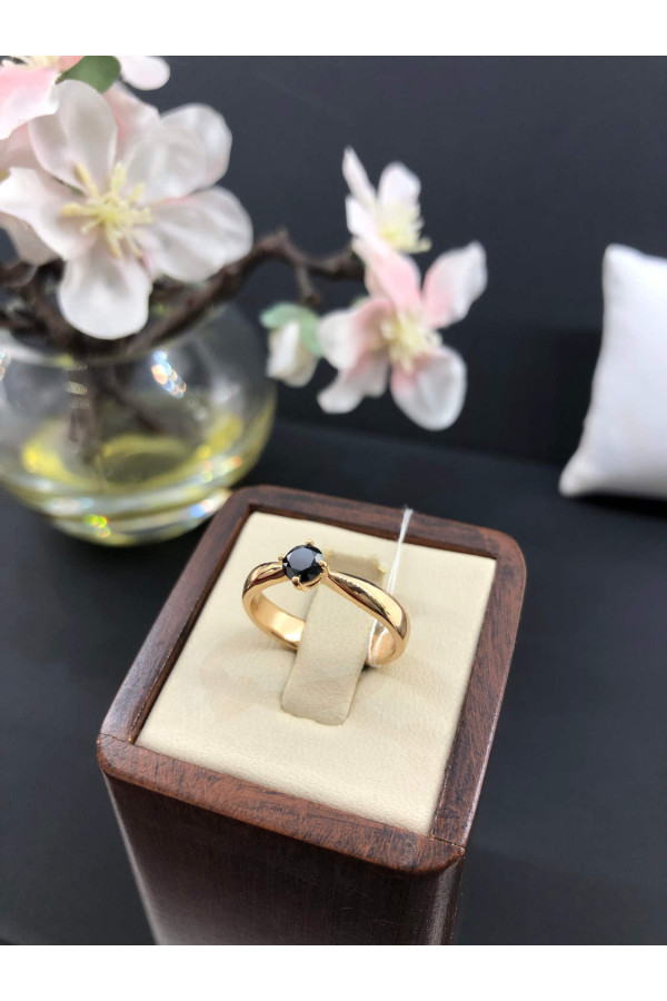 Must Sõrmus teemandiga 0/44 74