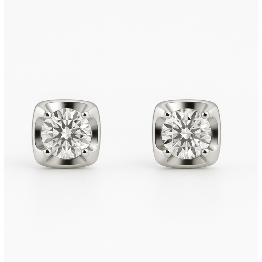 0.242 Ct Gold Diamond Stud Earrings