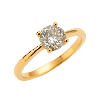 0.91 Ct Rose Gold Diamond Ring