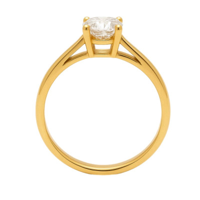 0.91 Ct Rose Gold Diamond Ring