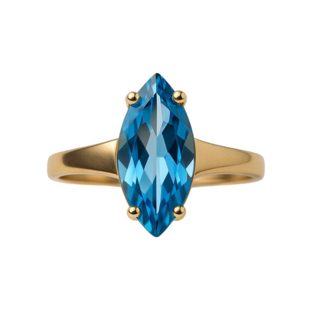 1.76 Ct Rose Gold Topaz Ring