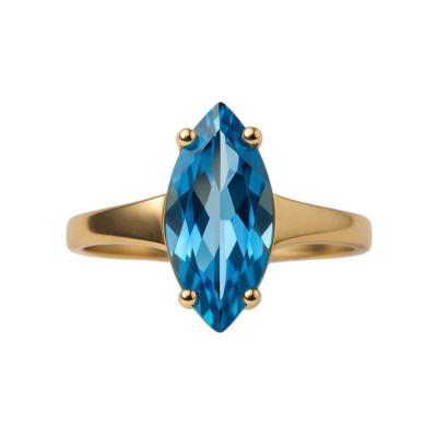 1.76 Ct Rose Gold Topaz Ring