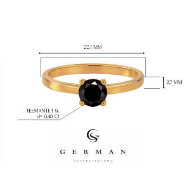 0.40 Ct Rose Gold Diamond Ring