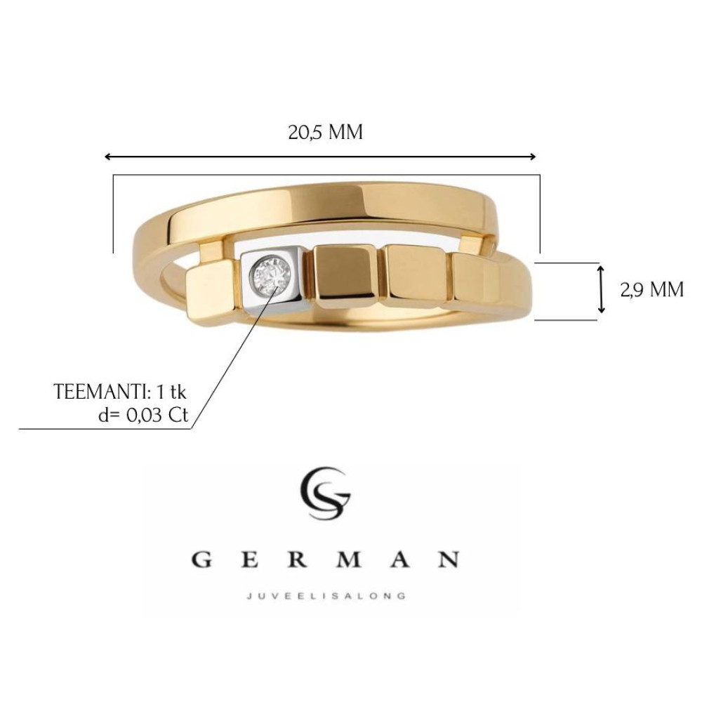 0.03 Ct Rose Gold Diamond Ring