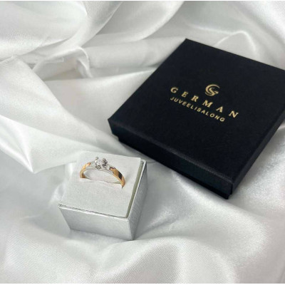 0.152 Ct Diamond Ring in Rose Gold