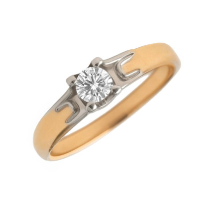0.152 Ct Diamond Ring in Rose Gold