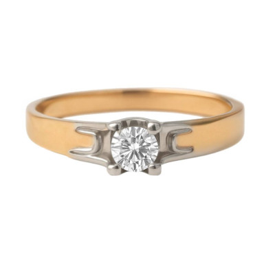 0.152 Ct Diamond Ring in Rose Gold