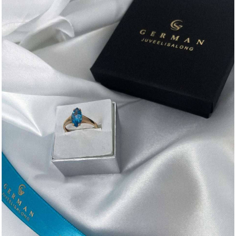 1.76 Ct Rose Gold Topaz Ring