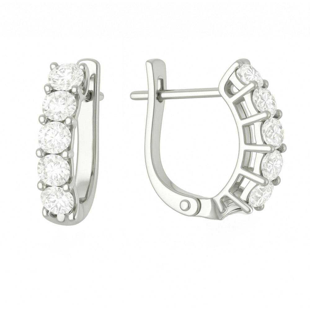 0,80 Ct Kõrvarõngad teemantidega 