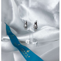 0,1 Ct Золотые серьги с бриллиантами пантера