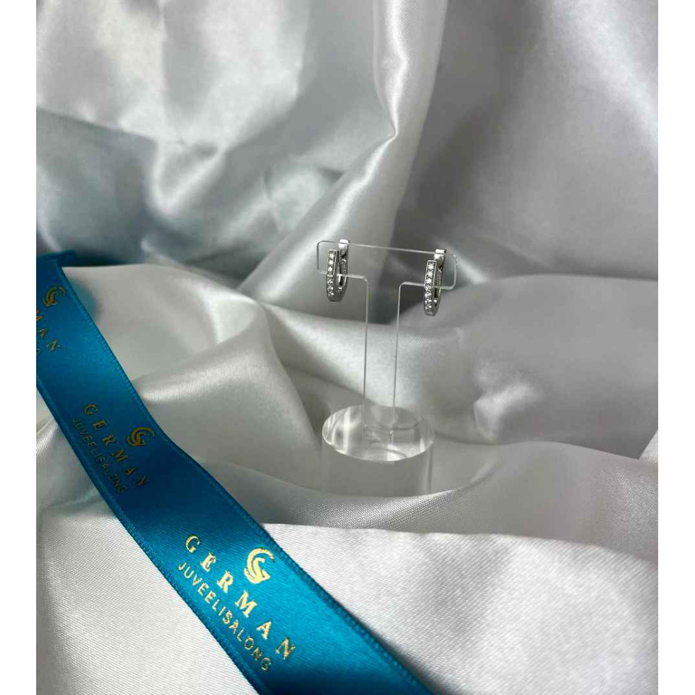 0,18 Ct Серьги из белого золота с бриллиантами