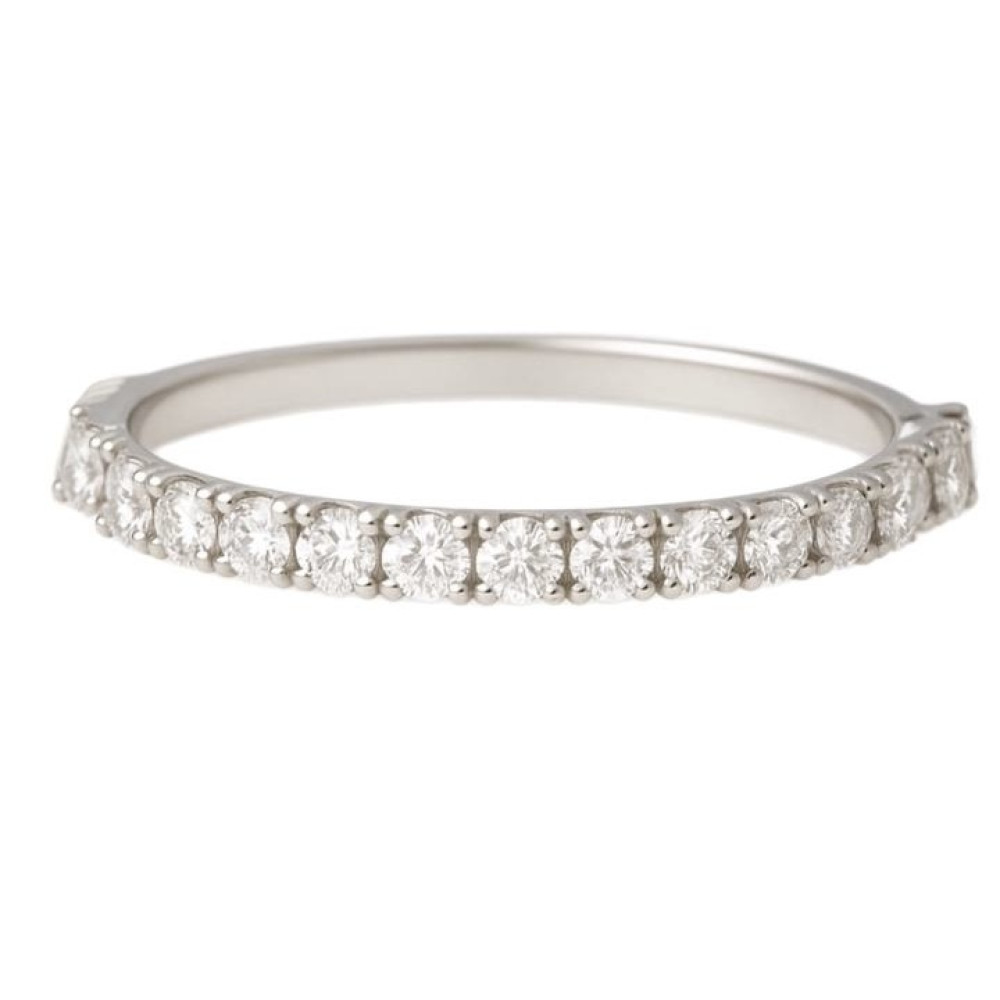 0,2 Ct Кольцо из белого золота с бриллиантами 