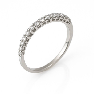 0,2 Ct Кольцо из белого золота с бриллиантами 