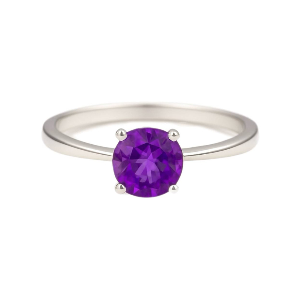 0,43 Ct Valgekuldne Sõrmus Tansaniidiga