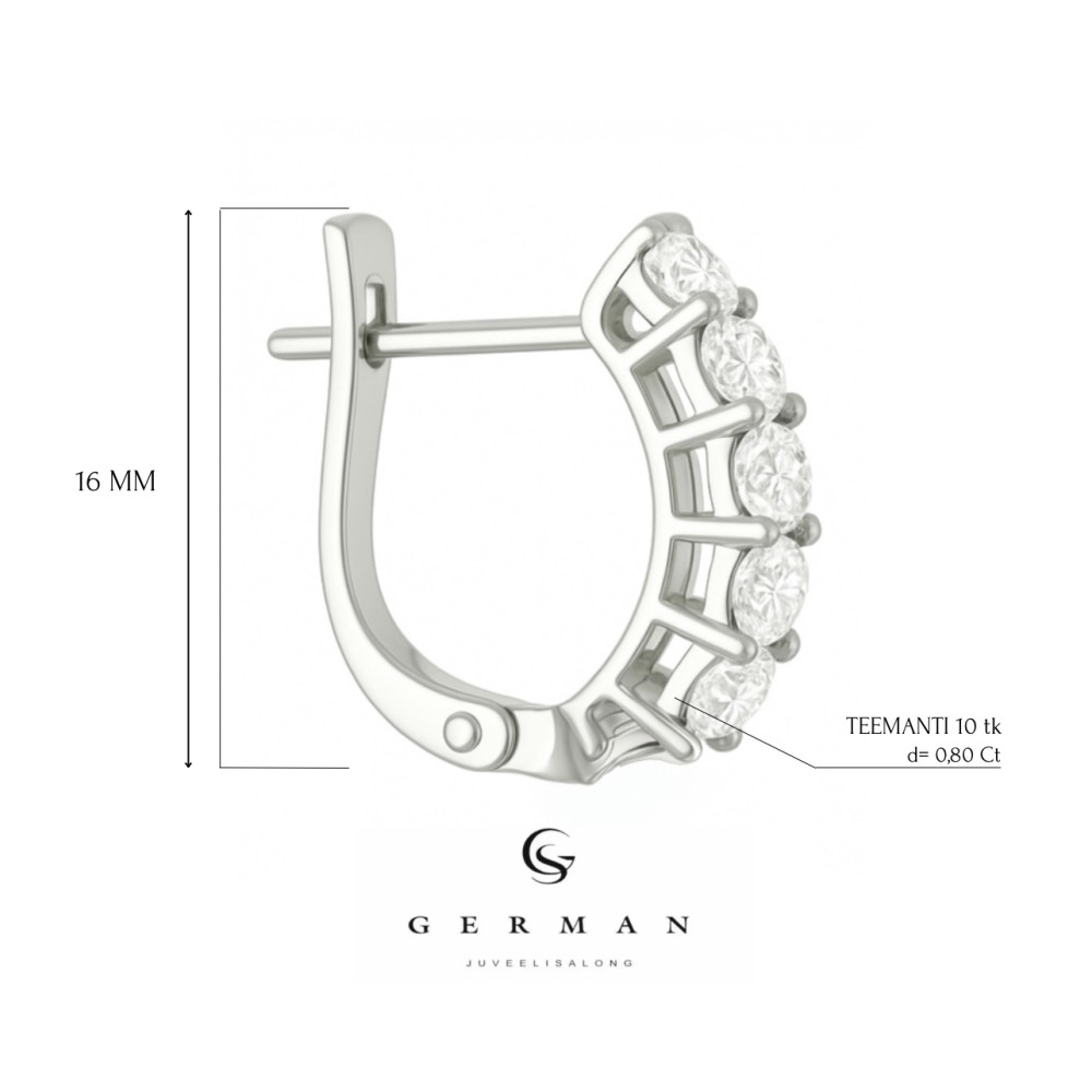 0.242 Ct Gold Diamond Stud Earrings